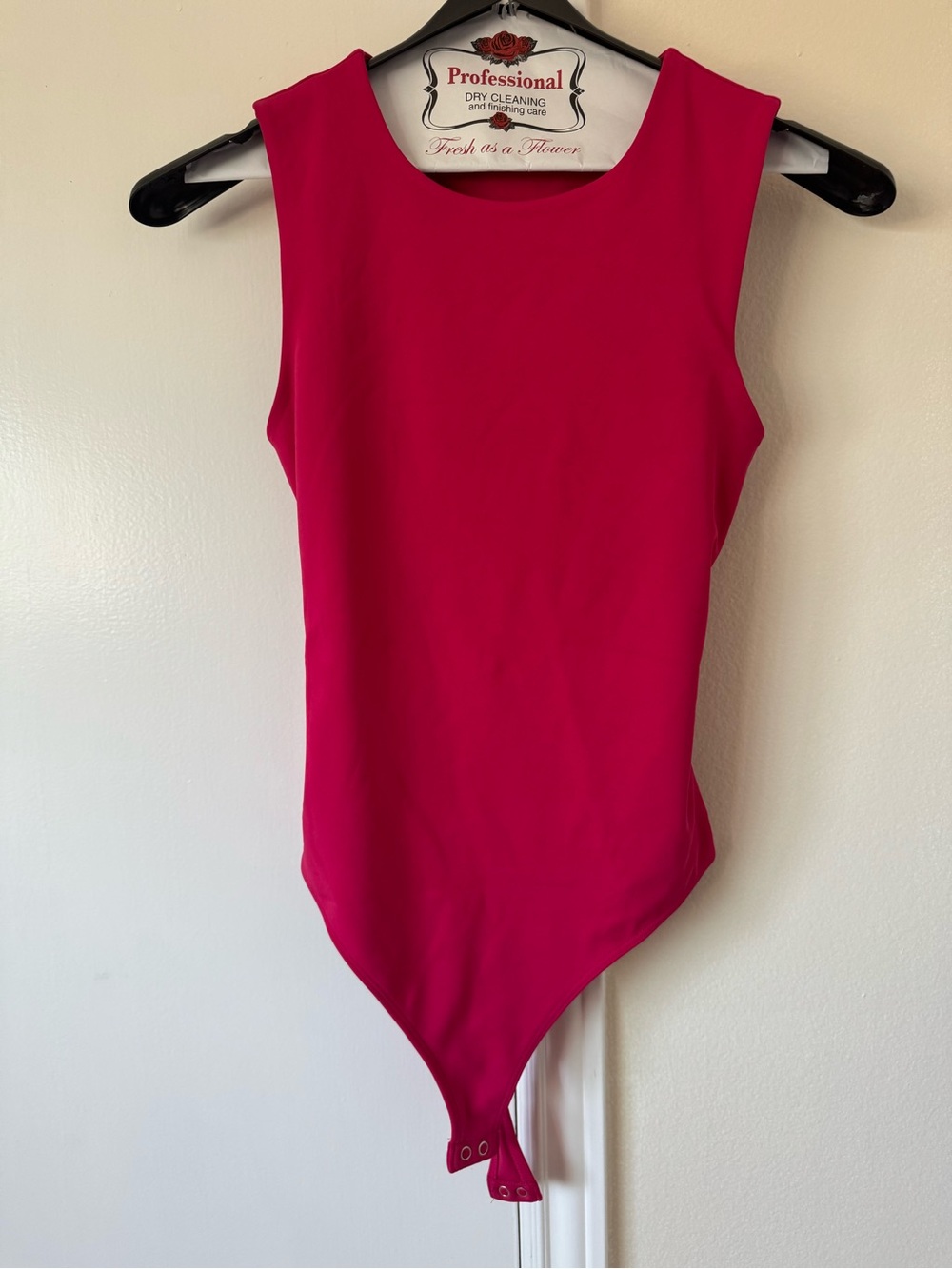 Express Girls Fuchsia Sleeveless Bodysuit with back cutout